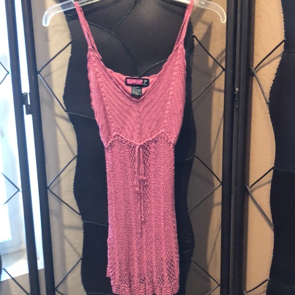 Say What? Tops - Gorgeous Vintage Say What crochet top size S EUC